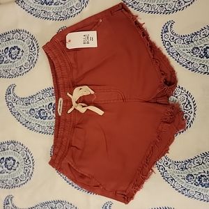 NWT BILLABONG Coast Line Red Denim Shorts   Size: L